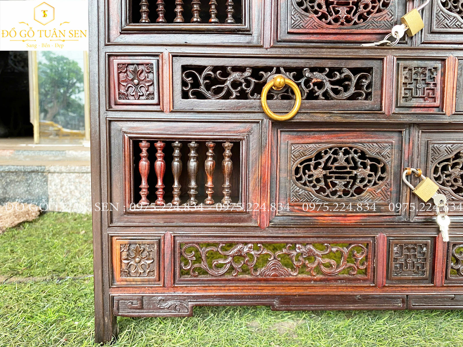 Hình ảnh tủ kê đồ lối huế 